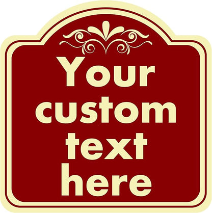 Custom Sign, Custom Indoor/Outdoor Decorative Sign，Aluminum Weatherproof Metal by HKSIGNS
