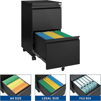 Fesbos 2 Drawer Vertical File Cabinet - Image 6