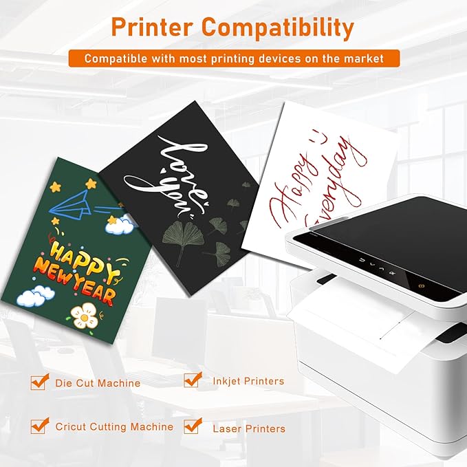 Guakicae 32 Sheets White Cardstock 8.5 x 11 Certificate Paper, 80lb Heavyweight - Image 4