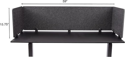 ReFocus™ Raw Clamp-On Acoustic Desk Divider – Reduce Noise and Visual - Image 5