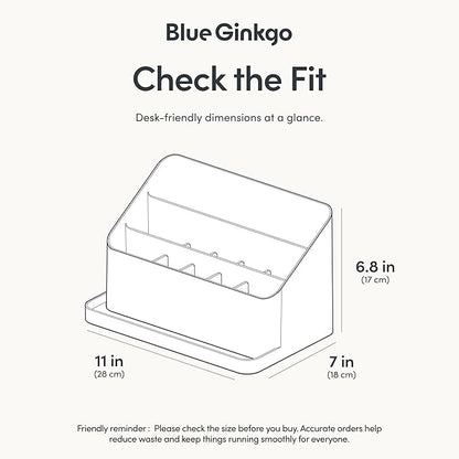 BLUE GINKGO Desk Organizer – Korean-Made Office Storage - Image 3