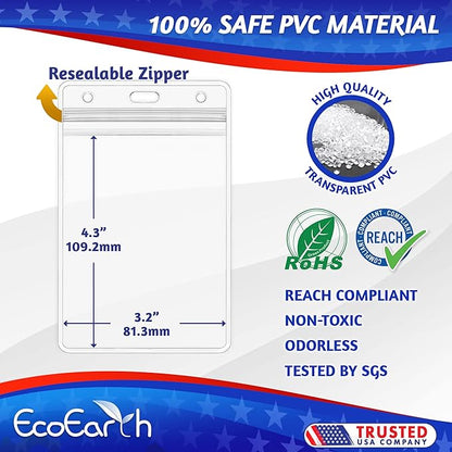 EcoEarth - Vertical Card Protector w/Soft Edge - Premium Tier Sealable 3x4 Inch - Image 2