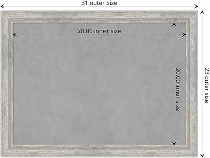 Amanti Art Silver Framed Magnetic Board 23x31 Medium Vision Board - Image 4