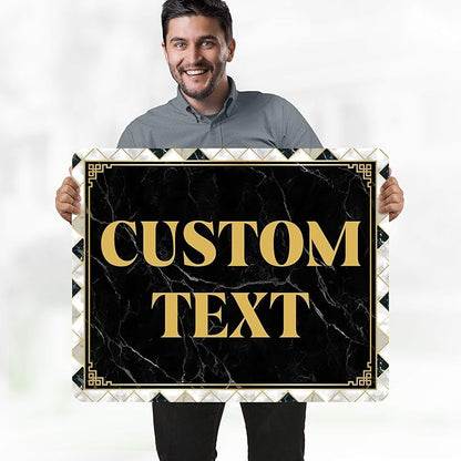 Custom Sign, Custom Street Sign, 11 Font Colors, 13 Font Styles, 4 Hole Options - Image 2