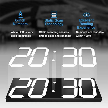 LED Large Digital Wall Clock, Oversize Wall Clock - Image 5