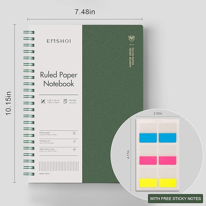 EMSHOI 3 Pack Spiral Notebook 7.48" x 10.15" - Image 5