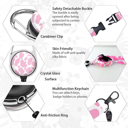 Cute Cow Badge Reel Retractable Heavy Duty - Image 4