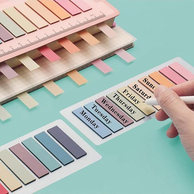 ELII 5400PCS Books Tabs for Annotating, Sticky Tabs Clear Sticky Notes - Image 6
