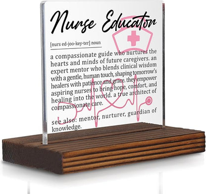Nurse Educator Gifts, Thank You Desk Sign by Pariveca