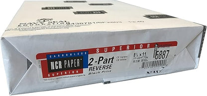 250 Sets, NCR Paper, Collated 2 Part, Letter Size Carbonless Paper Appleton by Limited+Papers