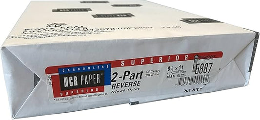 250 Sets, NCR Paper, Collated 2 Part, Letter Size Carbonless Paper Appleton by Limited+Papers
