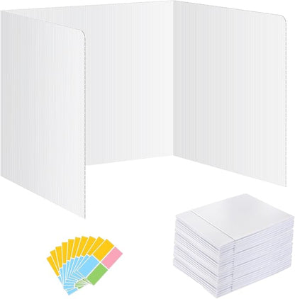 24 Pack Privacy Shields for Student Desks, Privacy folders for Student Testing by bcabo