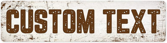 Custom Sign, Custom Street Sign, 11 Font Colors, 13 Font Styles, 4 Hole Options by MySignCenter