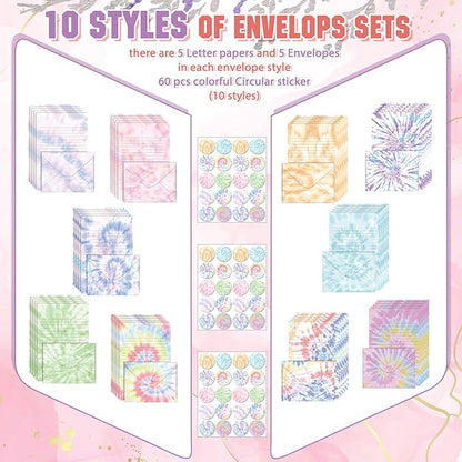 TaoBary 160 Pcs Stationery Paper Set 50 Double Sided Stationery Papers - Image 4