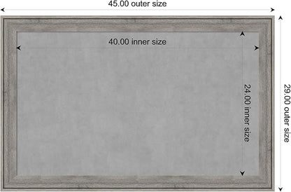 Amanti Art Grey Framed Magnetic Board 29x45 Large Vision Board - Image 3