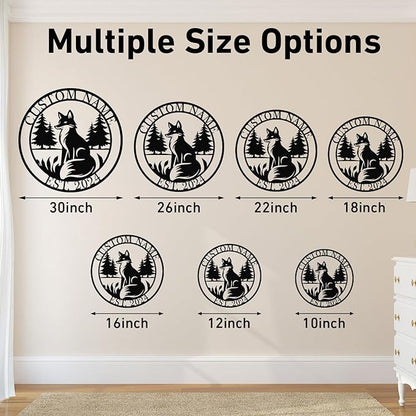 Metal Signs Customized, Personalized Fox Metal Signs, Funny Fox Wall Art Decor - Image 6
