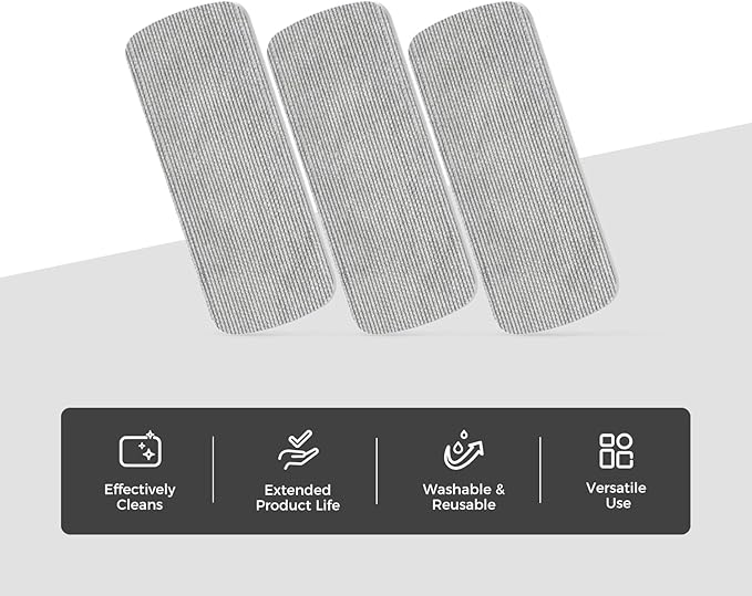 CLICK CLEAN 6-Pack Replaceable Felt Pads, Magnetic Whiteboard Eraser Felt Pads - Image 2