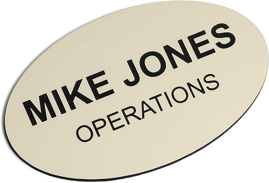 Custom Engraved Name Tag Badges – Personalized Identification by ProvidenceEngraving