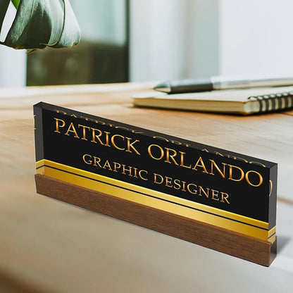 Artblox Personalized Office Desk Name Plate - Image 2