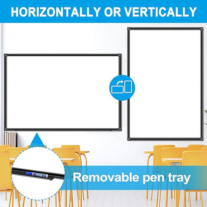 H-Qprobd 48"x24" Magnetic White Board Dry Erase Wall Mount Whiteboard - Image 5