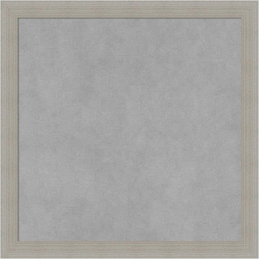 Amanti Art Grey Framed Magnetic Board 18x18 Small Vision Board by AmantiArt