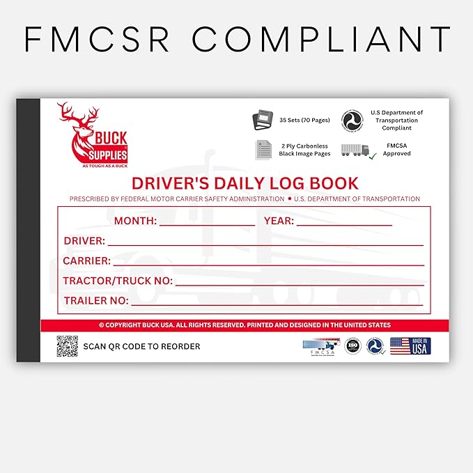 25 Pack Driver Daily Log Books for Truck Drivers - Image 5
