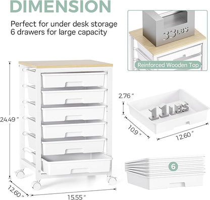 SYKIARIOL Rolling Storage Utility Cart - Image 2