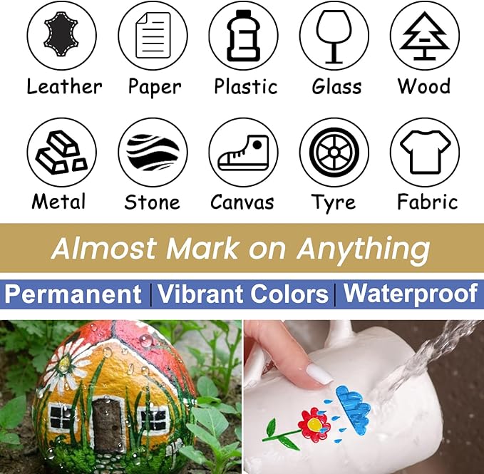Overseas Black Paint Pens Paint Markers - Image 6