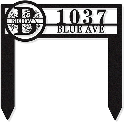 Personalized Metal Adress Sign by HYTSIGN