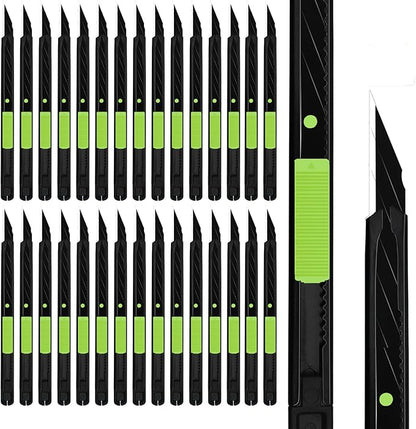 MANUFORE 30pcs Green 9mm Snap-off Knives by MANUFORE