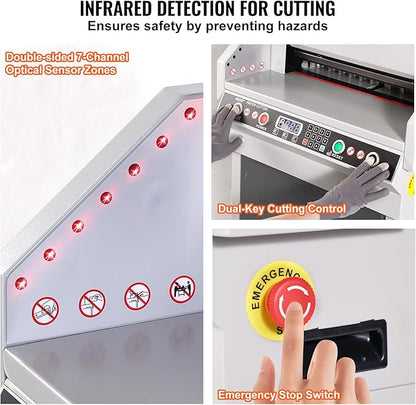 VEVOR Electric Hydraulic Paper Cutter, Heavy Duty Paper Cutter Machine - Image 5
