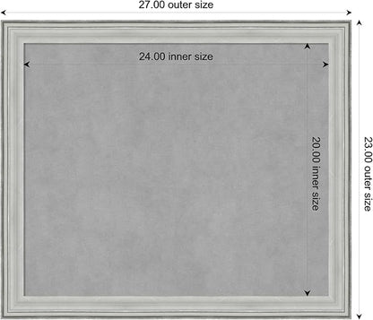 Amanti Art Silver Framed Magnetic Board 23x27 Medium Vision Board - Image 4