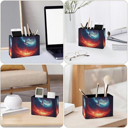 Famame Astronaut Surfing Space Wave Pencil Holder - Image 4