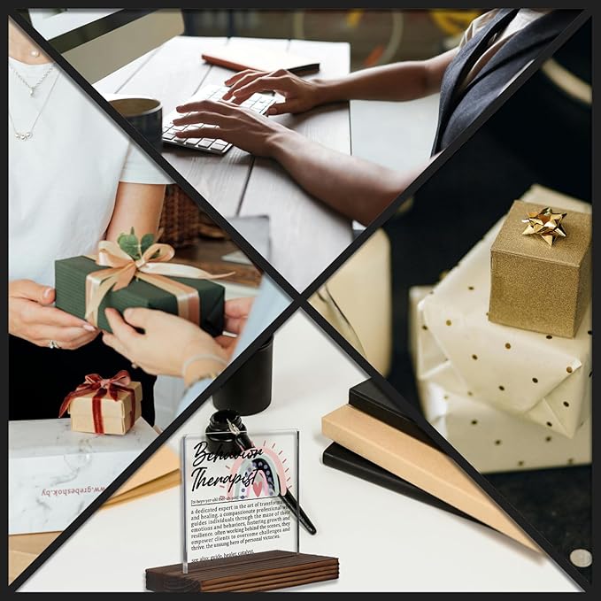 Behavior Therapist Gifts, Thank You Desk Sign - Image 6