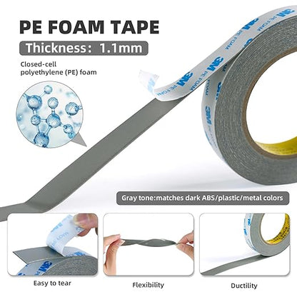 Foam Double Sided Tape 0.5in×20Ft, Made of 3M Heavy Duty Mounting Tape PE Foam - Image 2