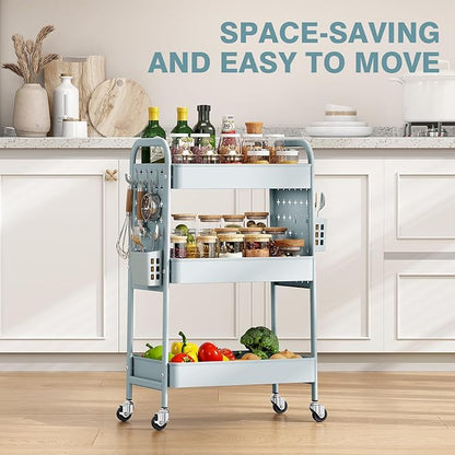KINGRACK 3 Tier Rolling Cart - Image 6