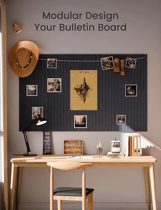 Fluxynara Large Felt Bulletin Board 48" X 36" Cork Board Alternative-12 Pack - Image 5