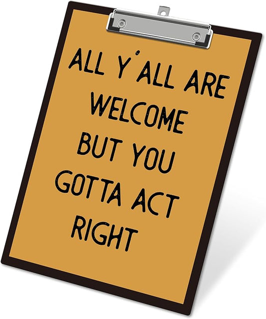 APIILVPQ Retro Clipboard，Welcome Clipboards by Unknown