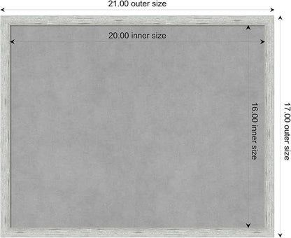 Amanti Art Silver Framed Magnetic Board 17x21 Small Vision Board - Image 3