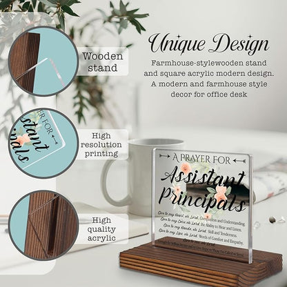 Assistant Principal Prayer Gifts Desk Sign, Inspirational Christian - Image 3
