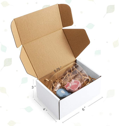 Eupako 6x4x3 Shipping Boxes Small Corrugated Cardboard Box - Image 2