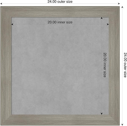 Amanti Art Grey Framed Magnetic Board 24x24 Medium Vision Board - Image 2