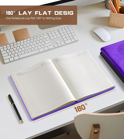Biuwory Lined Journal Notebook for Women Men, 256 Pages A4 Large Hardcover - Image 6
