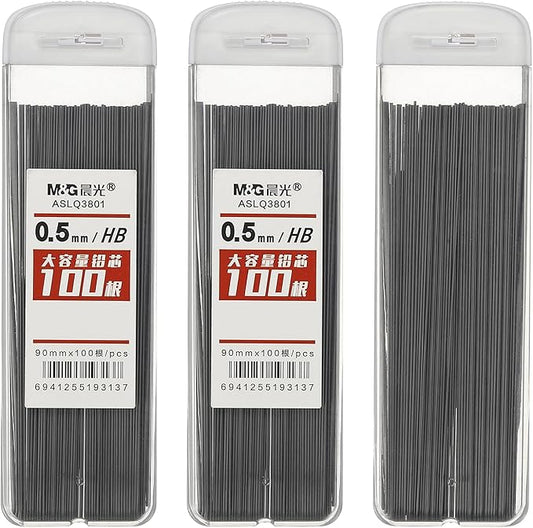 PATIKIL 300Pcs HB Mechanical Pencil Lead, 0.5mm Black Lead Refill Break by PATIKIL