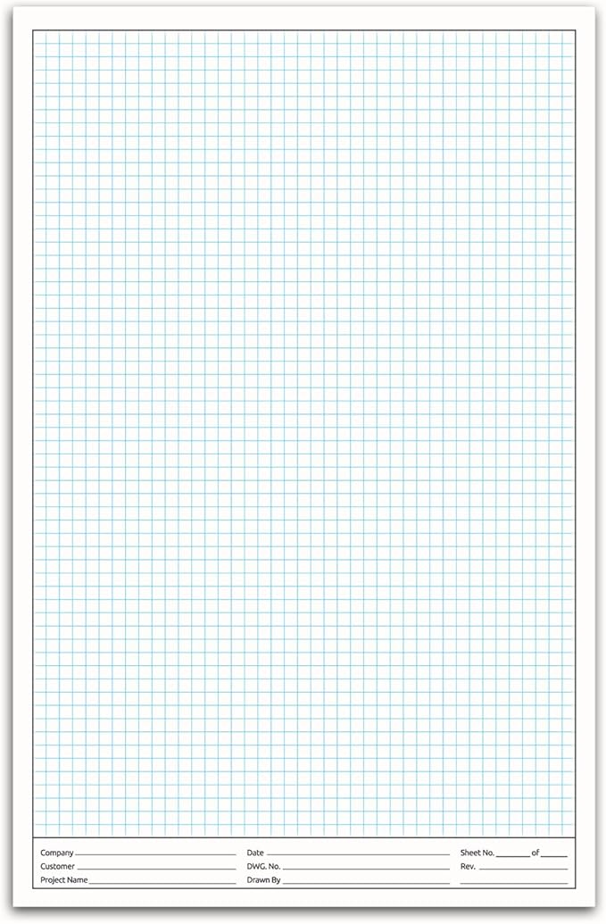 NextDayLabels - 11x17 Graph Paper Pad, by NextDayLabels