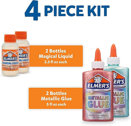 Elmer’s Metallic Slime Kit, Includes Glue and Magical Liquid Activator - Image 2