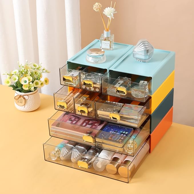 OSteed Spacious Desktop Storage Box, 1 Large Storage Drawer, Stackable Office - Image 7