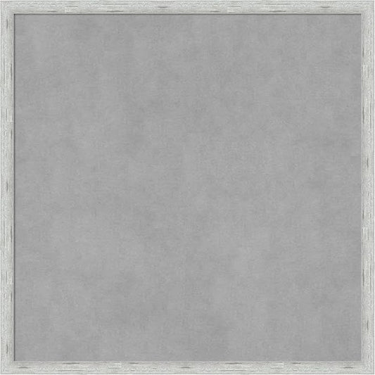 Amanti Art Silver Framed Magnetic Board 21x21 Medium Vision Board by AmantiArt