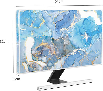 Baocicco Baby Blue Gold Marble Waterproof Computer Monitor Dust Cover 22 - Image 5