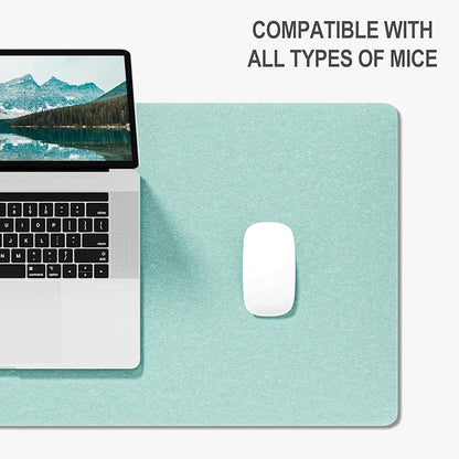 Auhoahsil Felt Desk Mat, Minimalist Large Mouse Pad XXL 35.5 x 15.7 in - Image 4